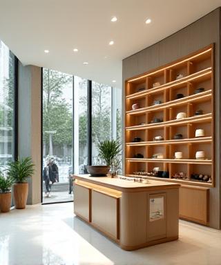 Interno della boutique Fiorenzo